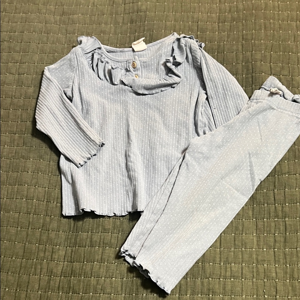H&M Blue Striped Baby Top